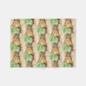 Waterverf kikkerhout fleece deken (Voorkant (Horizontaal))