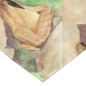 Waterverf kikkerhout tafelkleed (Gekanteld)