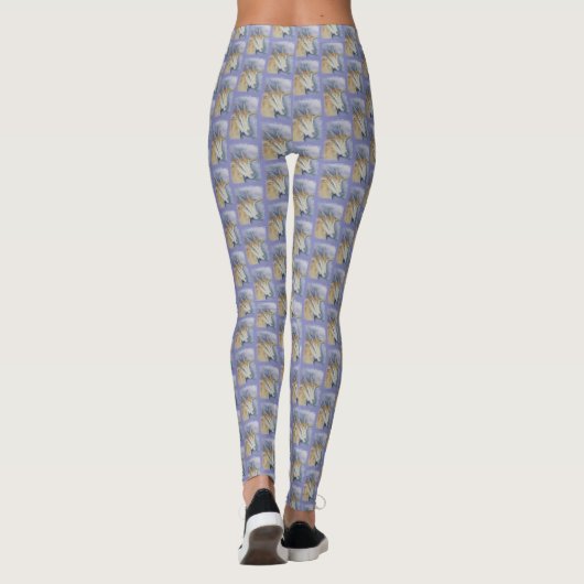 Waterverf Kind Geitte Leggings (Achterkant)