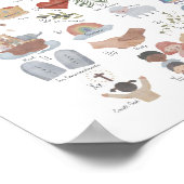 Waterverf Kinder Bijbelse alfabet poster (Hoek)