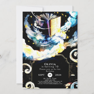 Waterverf Kinder grillige verhalenboek Verjaardag Kaart