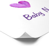 Waterverf Kinder kamer decor regenboog gepersonali Poster (Hoek)