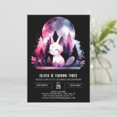 Waterverf Kinder kattenverjaardag Kaart (Staand voorkant)