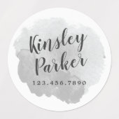 Waterverf Kinder naam Waterdicht Labels (Design 2)