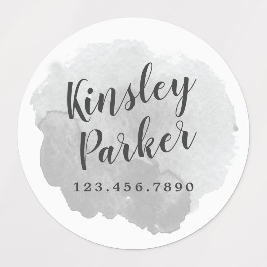 Waterverf Kinder naam Waterdicht Labels (Design 2)