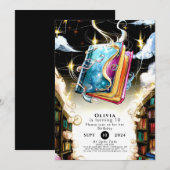 Waterverf Kinder pastel verhalenboek Verjaardag Kaart (Voorkant / Achterkant)