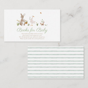 Waterverf  kinderdagverblijf rijmt eend informatiekaartje