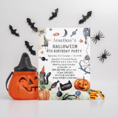 Waterverf kinderen Birthday Halloween Kaart