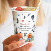 Waterverf kinderen Birthday Halloween Papieren Bekers