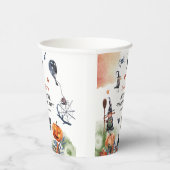 Waterverf kinderen Birthday Halloween Papieren Bekers (Rechts)