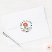 Waterverf kinderen Birthday Halloween Ronde Sticker (Envelop)