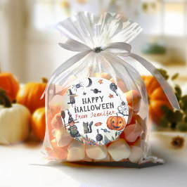 Waterverf kinderen Birthday Halloween Ronde Sticker