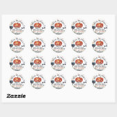 Waterverf kinderen Birthday Halloween Ronde Sticker (Vel)