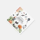 Waterverf kinderen Birthday Halloween Servet (Hoek)