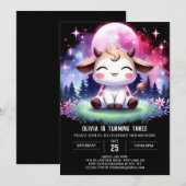 Waterverf kinderen Koe Verjaardag Kaart (Voorkant / Achterkant)