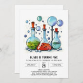 Waterverf Kinderen Laboratory Scientist Verjaardag Kaart (Voorkant / Achterkant)