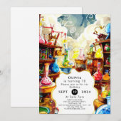 Waterverf Kinderen Magic Scientist Verjaardag Kaart (Voorkant / Achterkant)