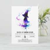 Waterverf Kinderen Toverij Verjaardag Kaart (Staand voorkant)