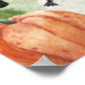 Waterverf Kinderen Verjaardag Halloween Welkomstbo Poster (Hoek)