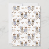 Waterverf kindermeisje of vrouwtje onthult baby kaart (Achterkant)