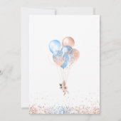 Waterverf kindermeisje of vrouwtje onthult baby kaart (Achterkant)