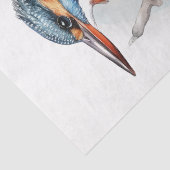 Waterverf Kingfisher Bird Tissuepapier (Detail)