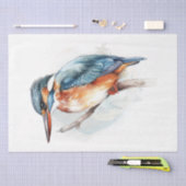 Waterverf Kingfisher Bird Tissuepapier (Craft)