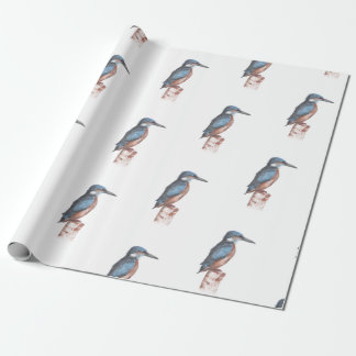Waterverf Kingfisher Cadeaupapier