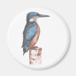 Waterverf Kingfisher Magneet