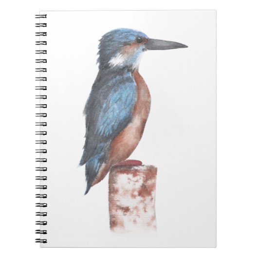 Waterverf Kingfisher Notitieboek (Voorkant)