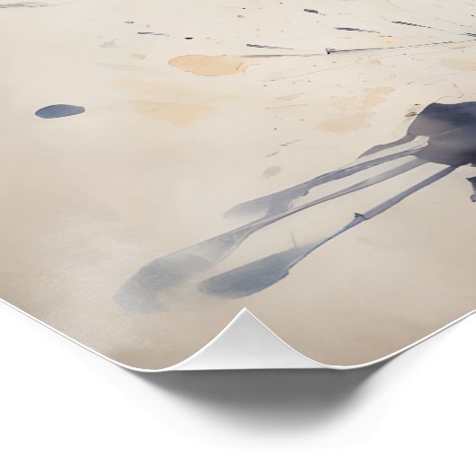 Waterverf Kip 2 Perfect Poster (Hoek)