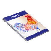 Waterverf Kip Vogel Jongens Notitieboek (Rechterzijde)