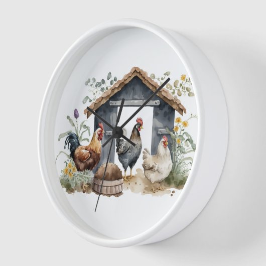 Waterverf Kippen in Coop (Hoek)