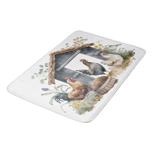 Waterverf Kippen in Coop Badmat (Gekanteld)