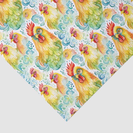 Waterverf Kippen Tissuepapier (Detail)