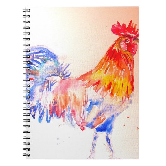 Waterverf Kippen Vogel Jongens Notitieboek (Voorkant)