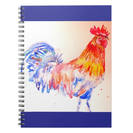 Waterverf Kippen Vogel Jongens Notitieboek (Voorkant)