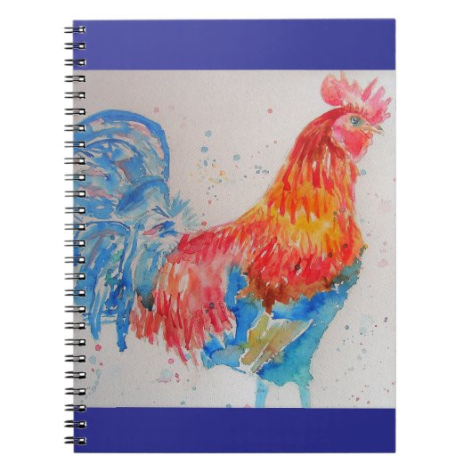Waterverf Kippen Vogel Jongens Notitieboek (Voorkant)
