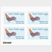 Waterverf Kippeneieren te koop CUSTOM Product Rechthoekige Sticker (Vel)