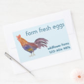 Waterverf Kippeneieren te koop CUSTOM Product Rechthoekige Sticker (Envelop)