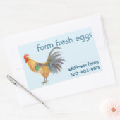 Waterverf Kippeneieren te koop CUSTOM Product Rechthoekige Sticker (Envelop)