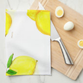 waterverf Kitchen Citrustropische citroenen Theedoek (Quarter Fold)
