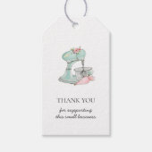 Waterverf Kitchen mixer bakkerij Dank u Gift Label Cadeaulabel (Voorkant)