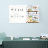 Waterverf Kitchen Scene Vrijgezellenfeest Welkom Spandoek (Beurs)