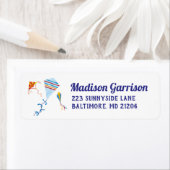 Waterverf kite retour adres label (Insitu)