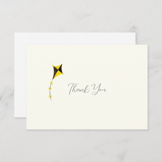 Waterverf Kite Sorority Note Kaart (Voorkant / Achterkant)