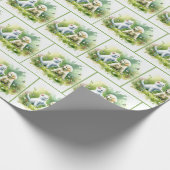 Waterverf Kitten en Puppy Cadeaupapier (Hoek)