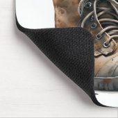 Waterverf kitten met oude schoenen muismat (Hoek)