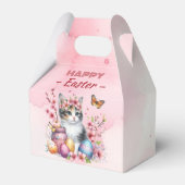 Waterverf Kitten Paaseieren & Bloemen - Bedankdoosjes (Achterkant)