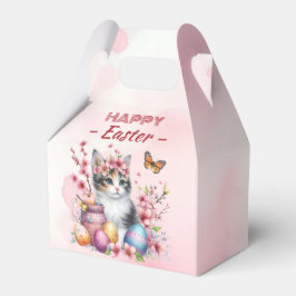 Waterverf Kitten Paaseieren & Bloemen - Bedankdoosjes